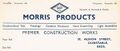 Morris Products, letterhead, 1950s.jpg