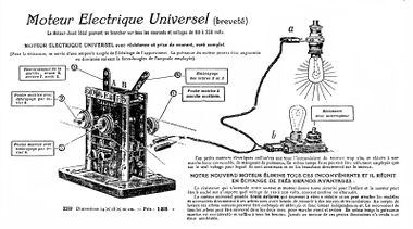 ~1921: 110-250 Volt Universal Electric Motor, Märklin 3299