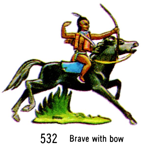 File:Mounted Indian, Brave with Bow, Britains Swoppets 532 (Britains 1967).jpg