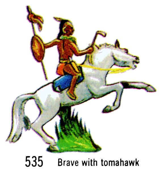 File:Mounted Indian, Brave with Tomahawk, Britains Swoppets 535 (Britains 1967).jpg
