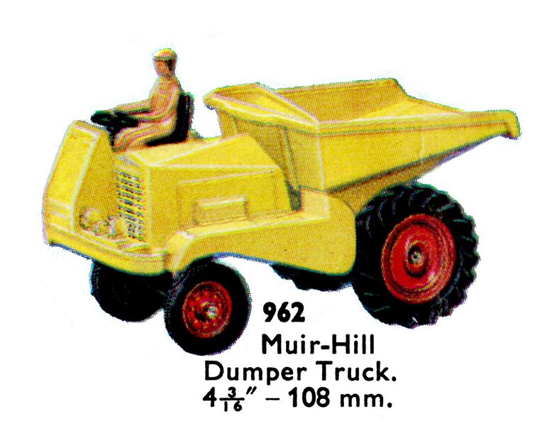 File:Muir-Hill Dumper Truck, Dinky Toys 962 (DinkyCat 1963).jpg