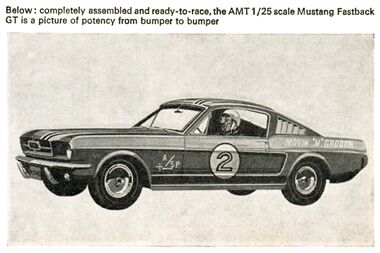 1966: Ford Mustang Fastback GT, AMT slotcar