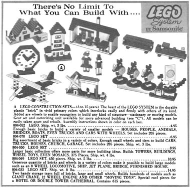 1967: "There's no limit to what you can build with Lego"