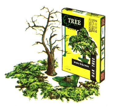 1967: Unassembled Oak Tree (no.1822) and packaging