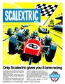 Only Scalextric gives you 8 lane racing, advert (MM 1966-12).jpg