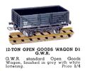 Open Goods Wagon 12-Ton GWR, Hornby Dublo D1 (HBoT 1939).jpg