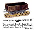 Open Goods Wagon 12-Ton LMS, Hornby Dublo D1 (HBoT 1939).jpg