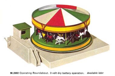 1964: Operating Roundabout, Tri-ang Minic Motorways M.2002