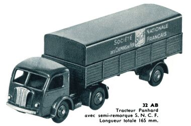 Panhard lorry cab with SNCF Semi-Trailer