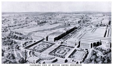 Panoramic view of the British Empire Exhibition, 1924