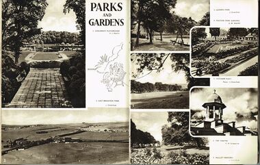 1939: Double-page spread on Brighton Parks and Gardens