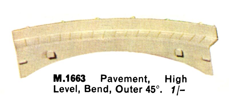 File:Pavement High Level, Bend, Outer, 45deg, Minic Motorways M1663 (TriangRailways 1964).jpg