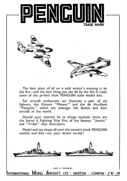 File:Penguin models and kits, International Model Aircraft Ltd (MM 1947-11).jpg