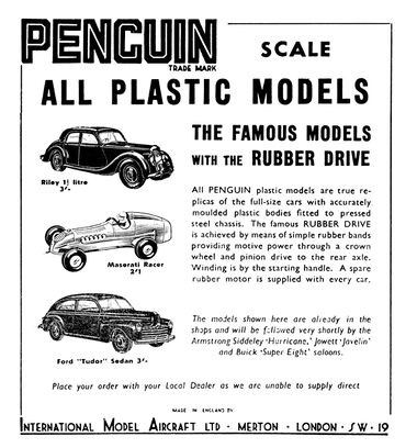 1948: Penguin ... The Famous Models with the Rubber Drive