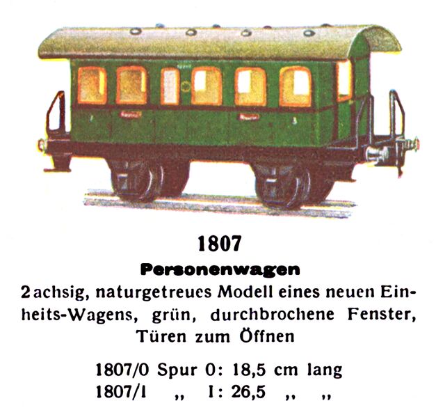 File:Personenwagen - Passenger Carriage, Märklin 1807 (MarklinCat 1931).jpg