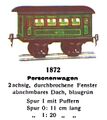 Personenwagen - Passenger Carriage, green, Märklin 1872 (MarklinCat 1931).jpg
