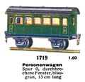 Personenwagon - Passenger Carriage, Märklin 1719 (MarklinCat 1939).jpg