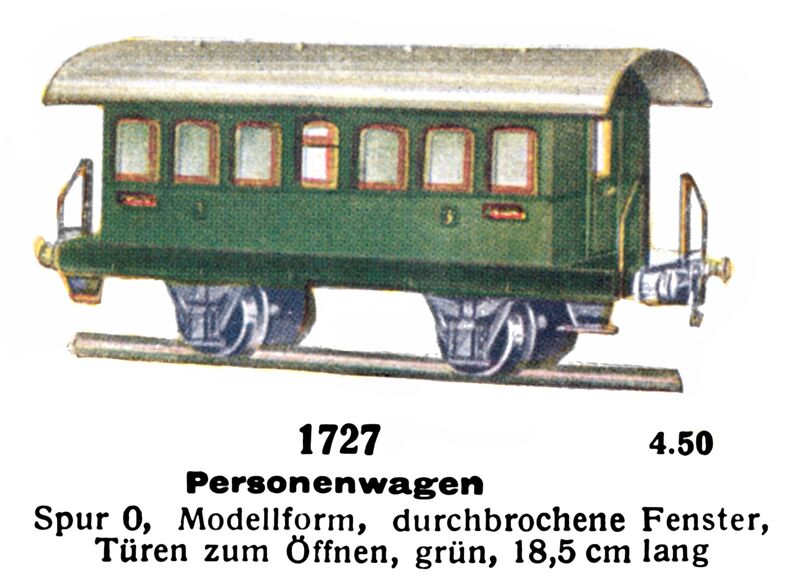 File:Personenwagon - Passenger Carriage, Märklin 1727 (MarklinCat 1939).jpg