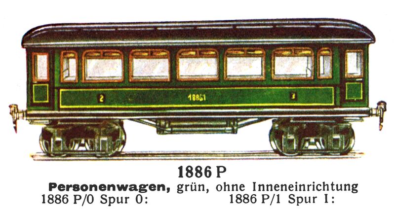 File:Personnenwagen - Passenger Carriage, green, Märklin 1886-P (MarklinCat 1931).jpg