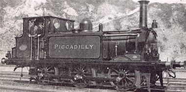 0-6-0 Terrier-Class locomotive LBSCR 41 "Piccadilly", built at Brighton Locomotive Works in 1877.