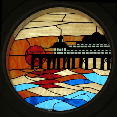 Stained glass window, Brighton Palace Pier