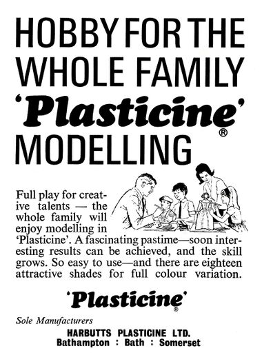 1967: Hobby for the whole family: "Plasticine" modelling