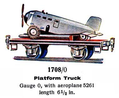 1936: Platform Truck with Junkers Aeroplane, 1708