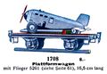 Plattformwagen mit Flieger 5261 - Platform Wagon with Aeroplane 5261, Märklin 1708 (MarklinCat 1939).jpg
