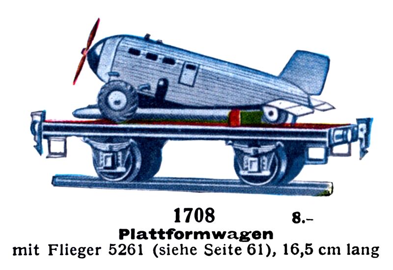 File:Plattformwagen mit Flieger 5261 - Platform Wagon with Aeroplane 5261, Märklin 1708 (MarklinCat 1939).jpg