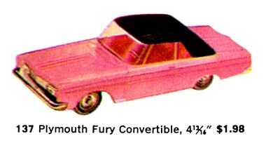 Plymouth Fury Convertible, No.137