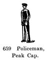 Policeman, Peaked Cap, Britains Farm 659 (BritCat 1940).jpg