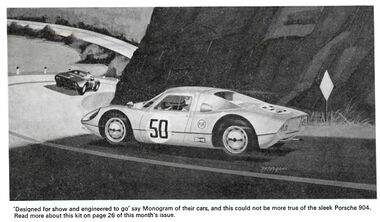 1966: "Designed for show and engineered to go", Monogram Porsche 904