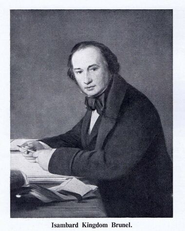 Portrait painting of Isambard Kingdom Brunel