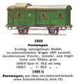 Postwagen - Mail Van, Märklin 1808 (MarklinCat 1931).jpg