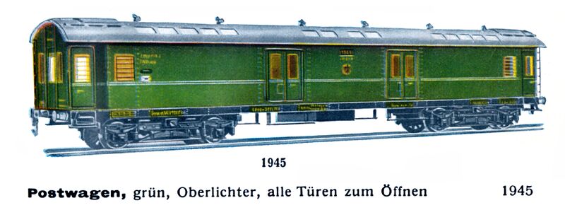 File:Postwagen - Mail Van, green, 40cm, Märklin 1945 (MarklinCat 1939).jpg