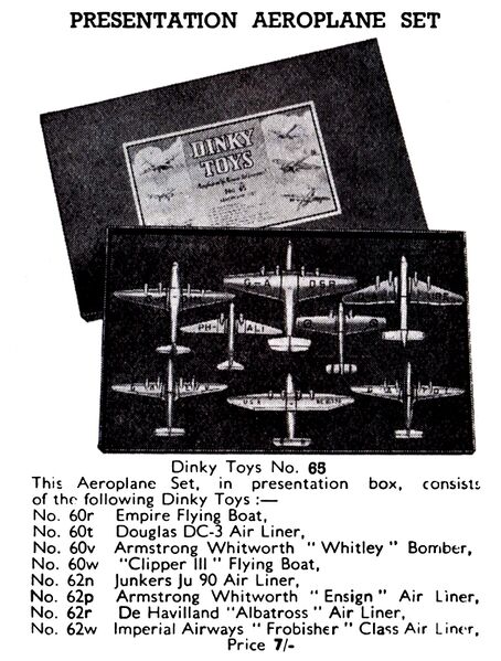 File:Presentation Aircraft Set, Dinky Toys 65 (MeccanoCat 1939-40).jpg
