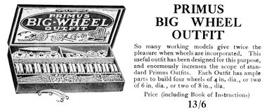 Catalogue listing, Primus Big Wheel Outfit (1924)