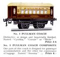 Pullman No.1 Coach, Hornby Series (HBoT 1931).jpg