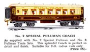 Pullman No.2 Special Coach, Hornby Series (HBoT 1931).jpg