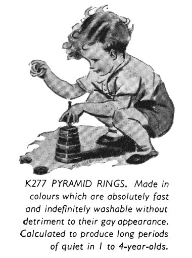 1955: Kiddicraft K277 Pyramid Rings