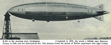 1930: The R101, moored