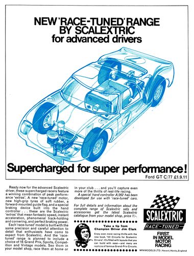 1966: NEW RACE-TUNED RANGE BY SCALEXTRIC