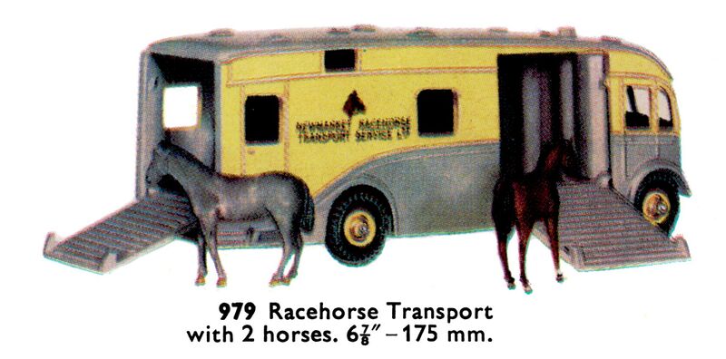 File:Racehorse Transport with two horses, Dinky Toys 979 (DinkyCat 1963).jpg