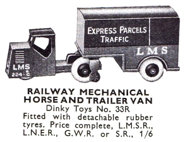 File:Railway Mechanical Horse and Trailer Van, Dinky Toys 33R (MM 1936-06).jpg