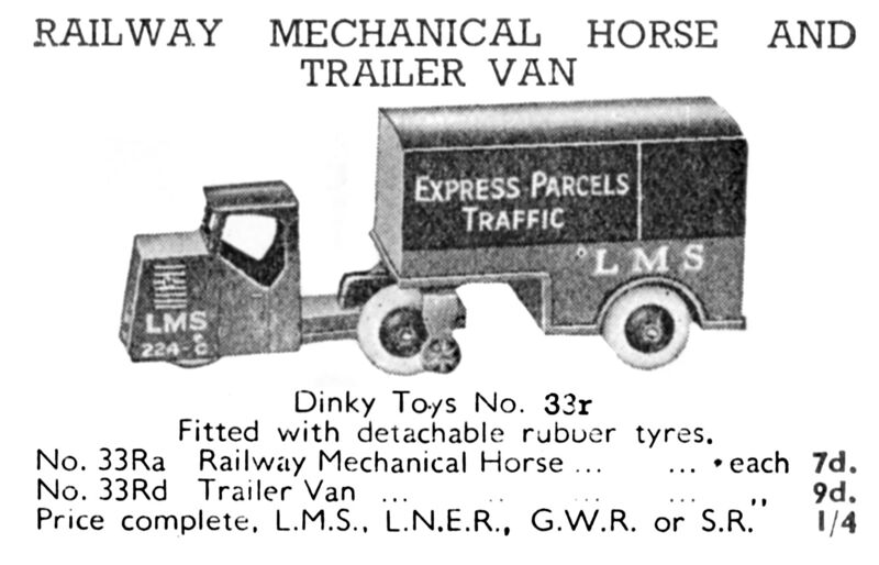 File:Railway Mechanical Horse and Trailer Van, Dinky Toys 33r (MCat 1939).jpg