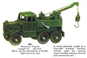 Recovery Tractor, Dinky Toys 661 (DTCat 1958).jpg