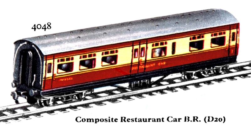 File:Restaurant Car Composite BR D20, Hornby Dublo 4048 (HDBoT 1959).jpg