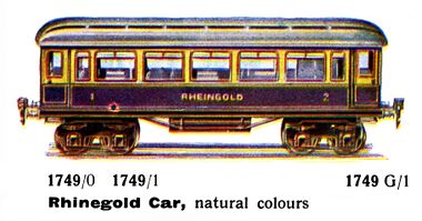 1936: Rheingold Passenger Car, Märklin 1749