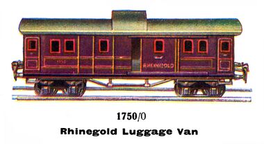 1936: Rheingold Luggage Van, Märklin 1750