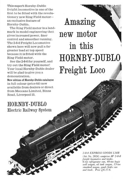 File:Ring Field Motor in freight locomotive, Hornby Dublo (MM 1960-10).jpg